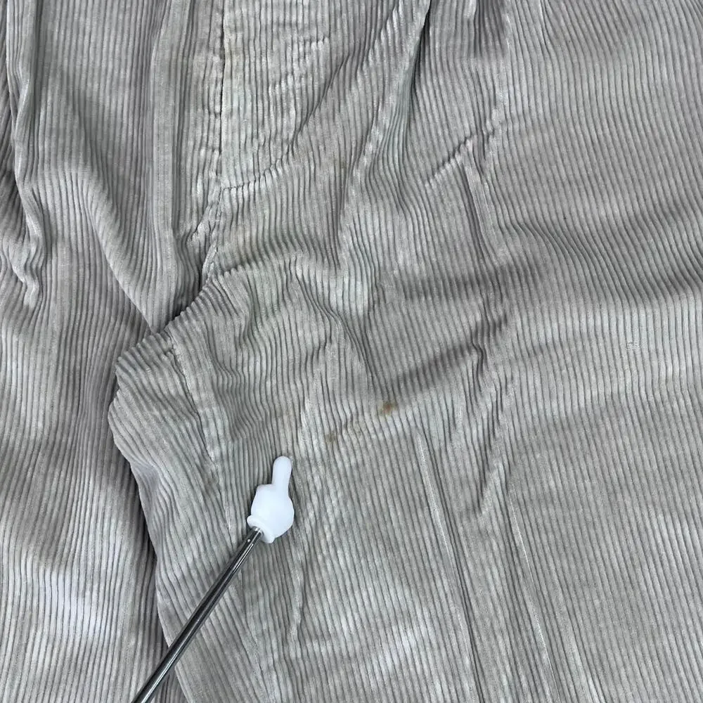Vintage 90s Croft & Barrow Corduroy Pants 36x34 Baggy Light Tan Pleated Front